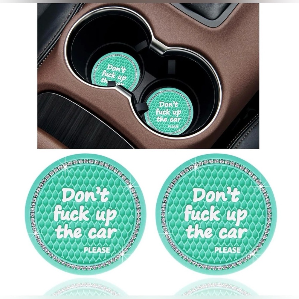 Car Coaster Set with Fun Message